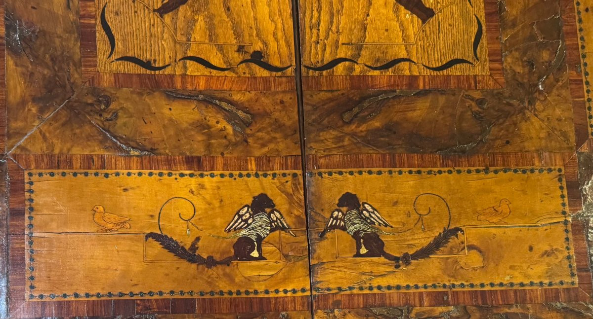 Tavolo da gioco “a libro” intarsiato – Lombardia, fine XVIII secolo-photo-3