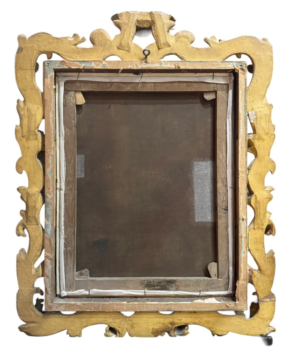 San Geminiano – dipinto antico ad olio su tela, XIX secolo.-photo-2