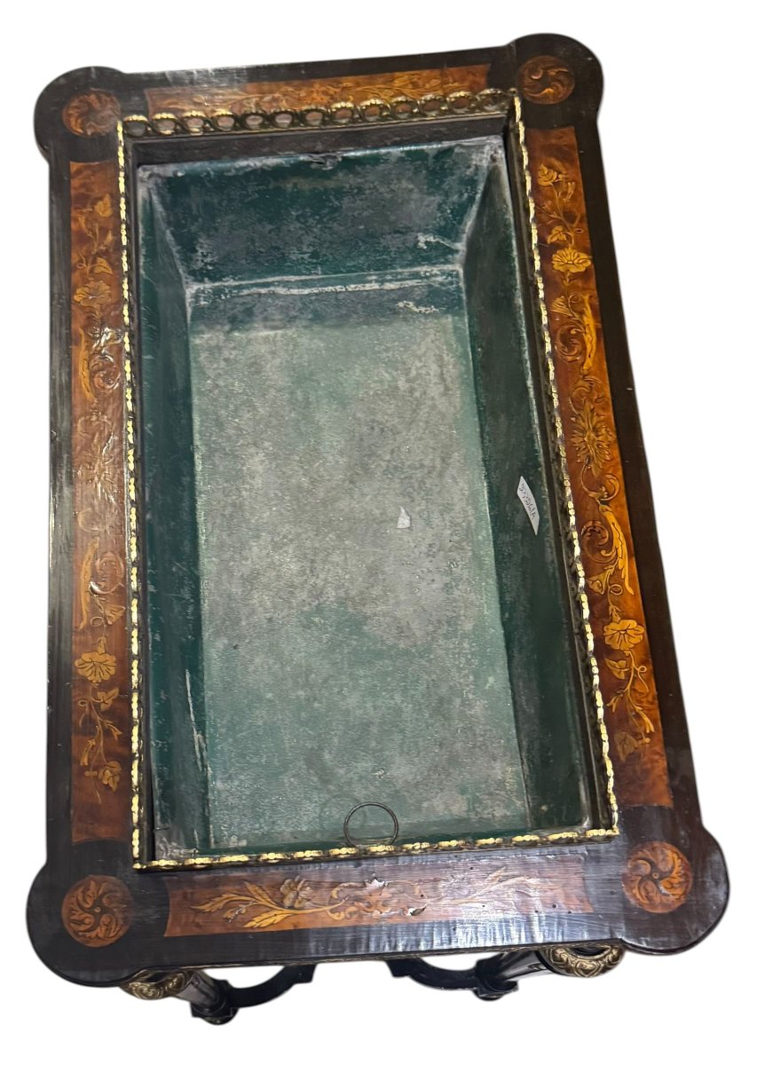 Fioriera – giardiniera intarsiata francese, Napoleone III -photo-1