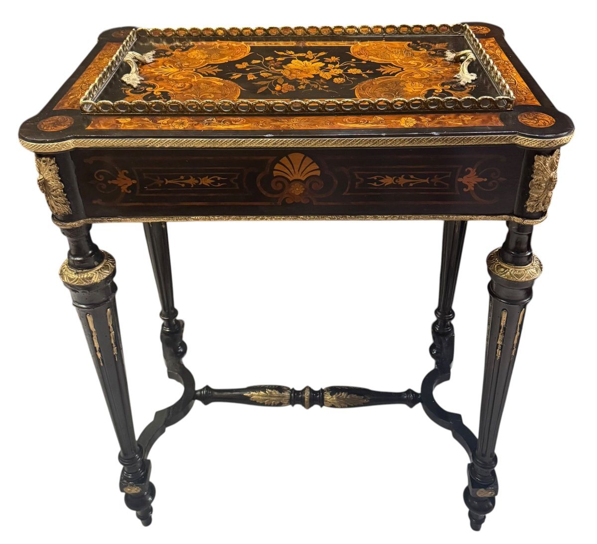 Fioriera – giardiniera intarsiata francese, Napoleone III -photo-3