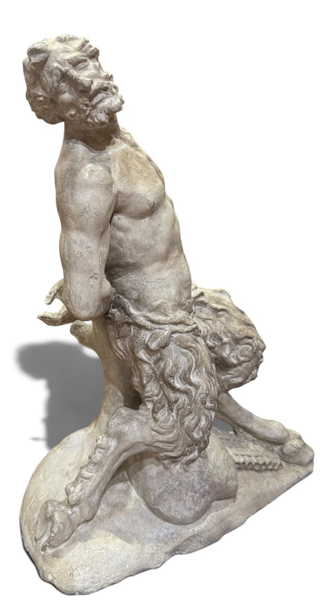 Statua di Fauno o Satiro in gesso – Manifattura "Civica Casa di Lavoro" di Padova Prof. Brocch-photo-4