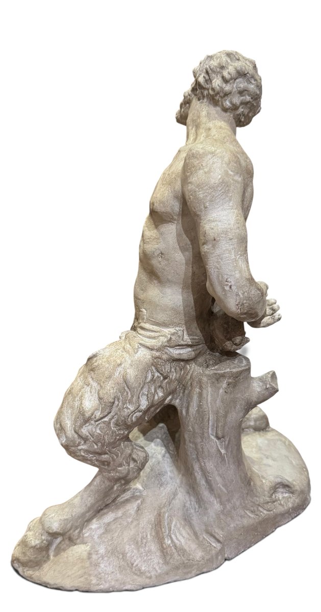 Statua di Fauno o Satiro in gesso – Manifattura "Civica Casa di Lavoro" di Padova Prof. Brocch-photo-2