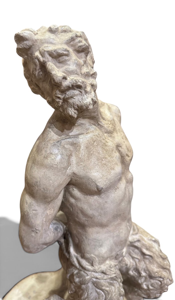 Statua di Fauno o Satiro in gesso – Manifattura "Civica Casa di Lavoro" di Padova Prof. Brocch-photo-4