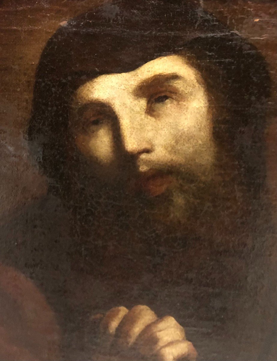 San Francesco di Paola dipinto ad olio su tela atelier Giuseppe Maria Crespi-photo-2