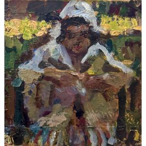 CARLO CORSI - Ritratto di ragazza - XX secolo