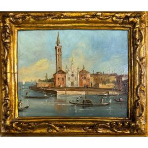 Veduta di Venezia – dipinto su tavoletta seguace di GIACOMO GUARDI
