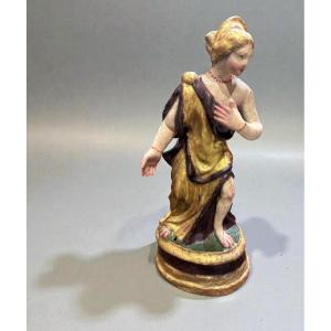 STATUA IN CARTAPESTA POLICROMA "FIGURA FEMMINILE" - XVII-XVIII SECOLO