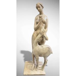 GUIDO CACCIAPUOTI - FAUNESSA CON CAPRIOLO