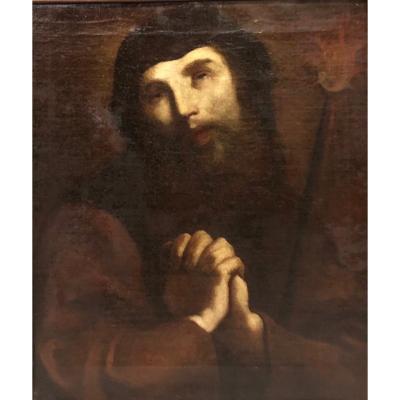 San Francesco di Paola dipinto ad olio su tela atelier Giuseppe Maria Crespi