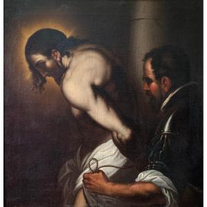 Le Christ A La Colonne - Attribué à Jacopo Negretti, Dit Jacopo Palma Il Giovane