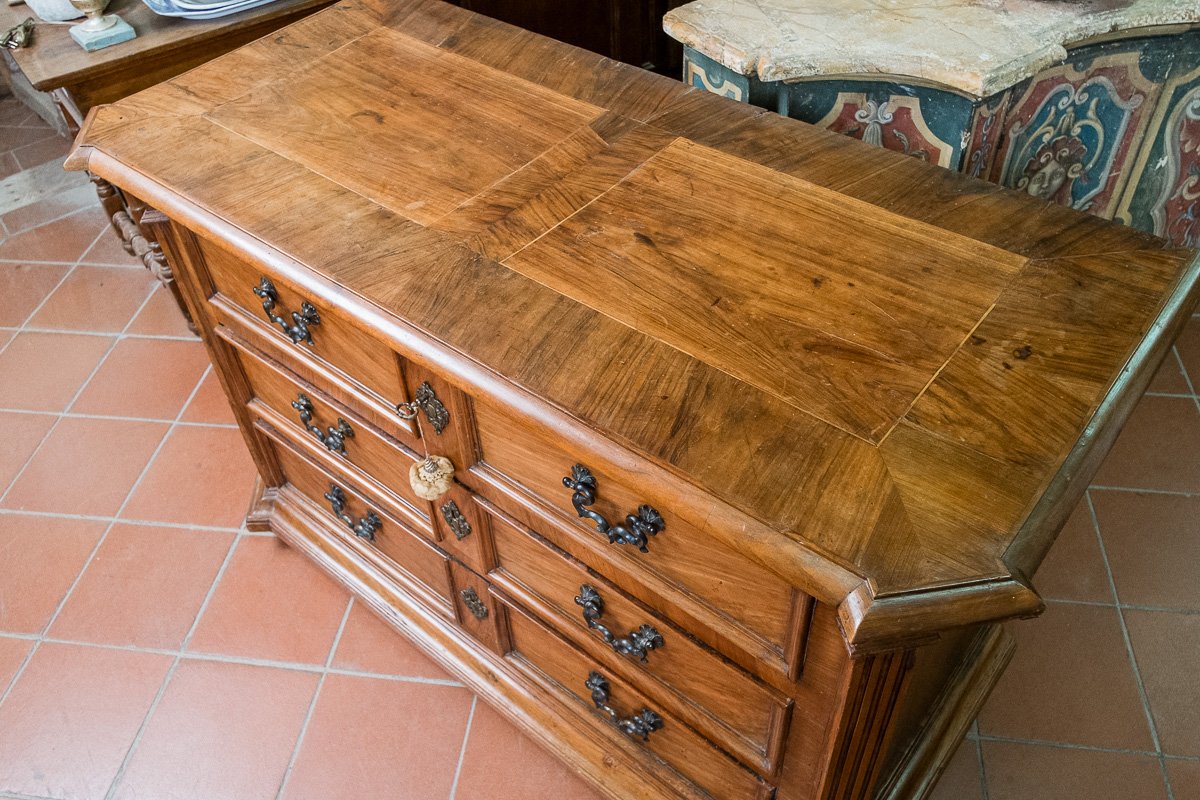 Importante cassettone in noce, Toscana, metà del XVII secolo-photo-3