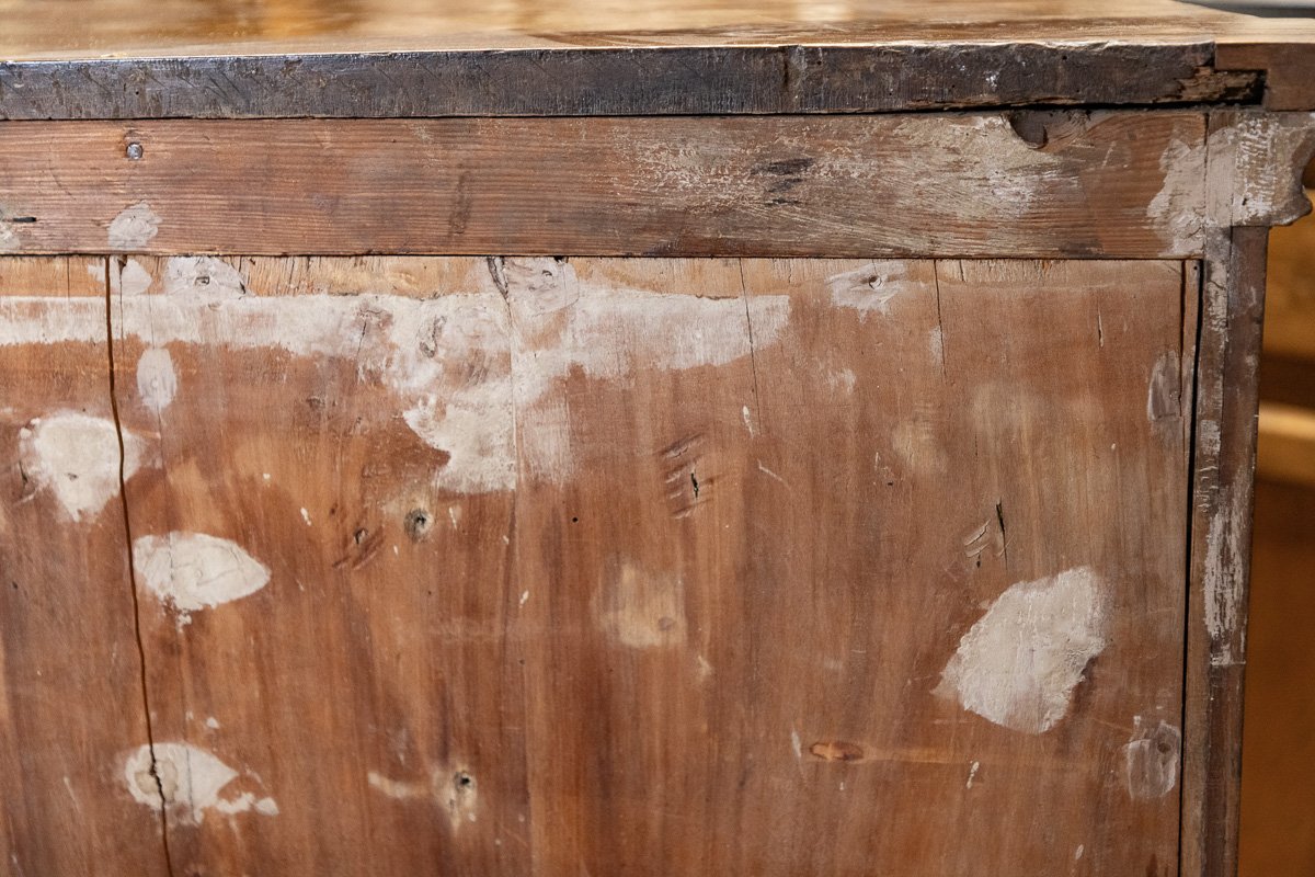 Imponenete credenza emiliana in noce del XVIII secolo a sei ante-photo-8