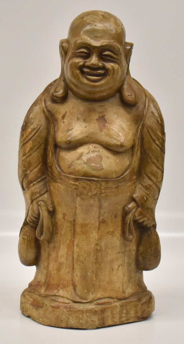 Cina buddha in legno laccato 