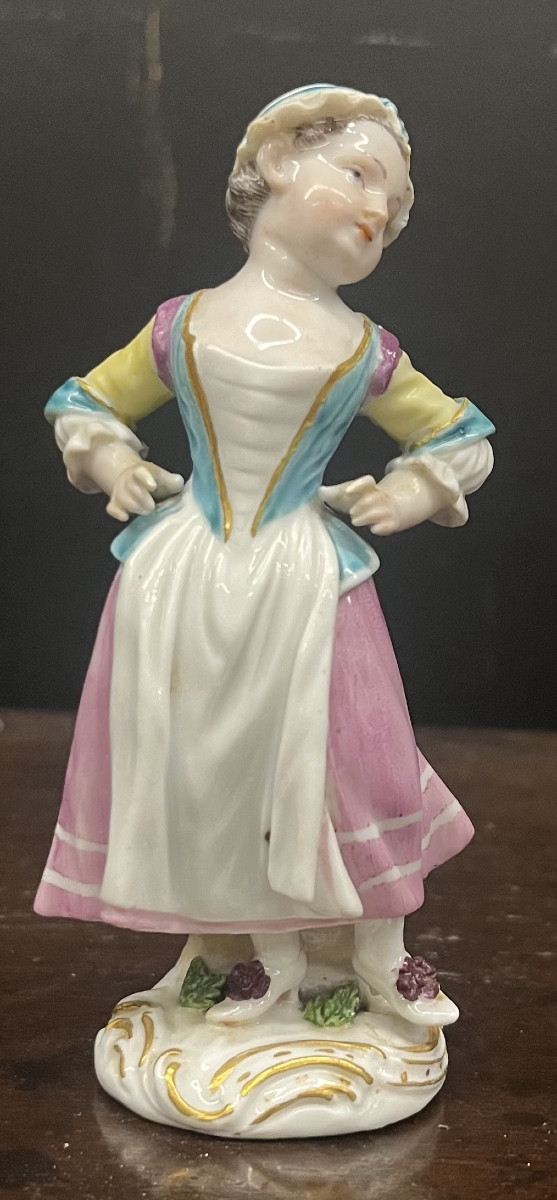 Meissen statuina in porcellana 