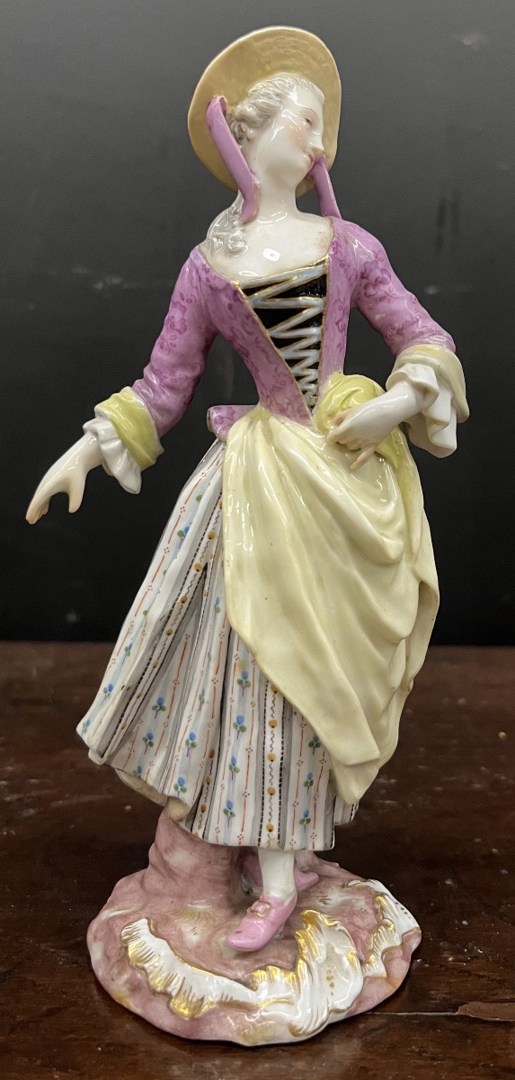 Meissen statuina in porcellana 