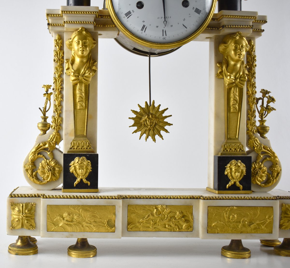 Orologio da camino, Francia, fine XVIII secolo -photo-2