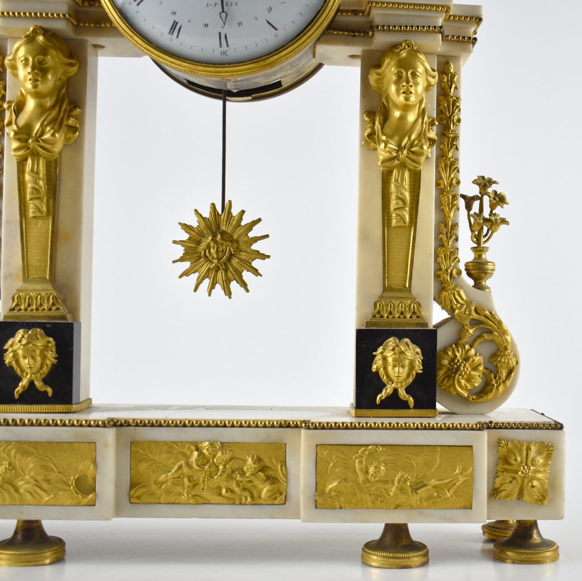 Orologio da camino, Francia, fine XVIII secolo -photo-3