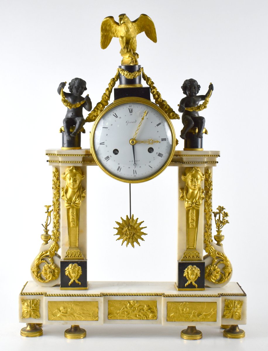 Orologio da camino, Francia, fine XVIII secolo 
