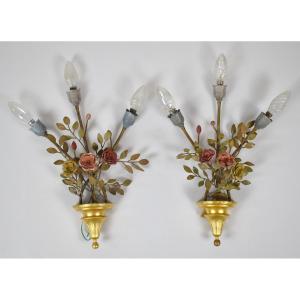 Coppia di appliques 