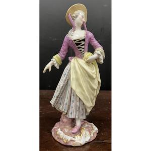 Meissen statuina in porcellana 