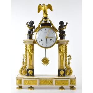 Orologio da camino, Francia, fine XVIII secolo 