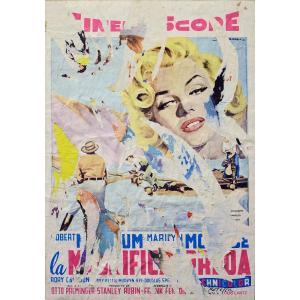 Mimmo Rotella (1918–2006) “Le avventure di Marilyn”