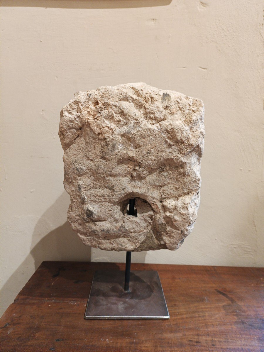 Mascherone grottesco in pietra serena Toscana inizio XVII -photo-3