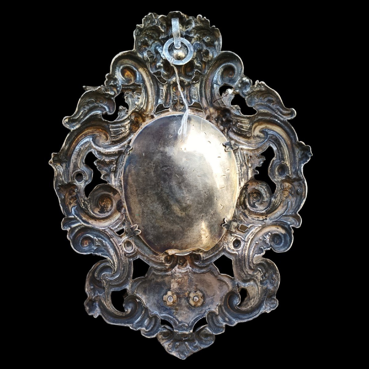 Acquasantiera in argento sbalzato.Italia,XVIII secolo.-photo-4