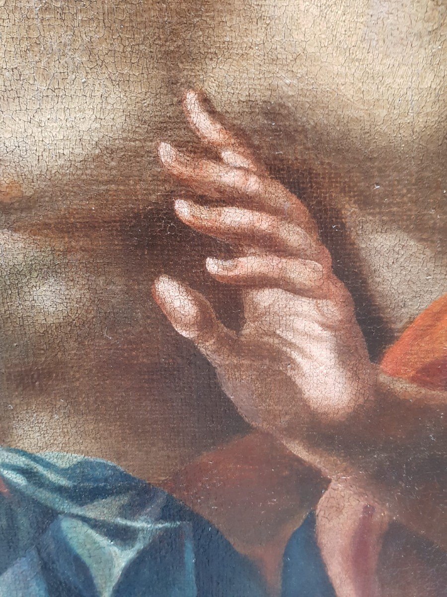 Olio su tela raffigurante Sant'Andrea. Veneto,XVII secolo.-photo-4