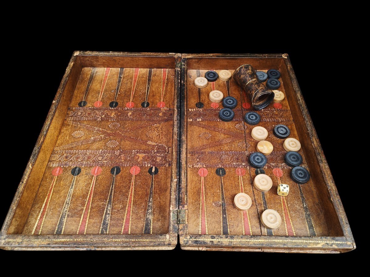 Set da backgammon. Inghilterra,prima metà XIX secolo.