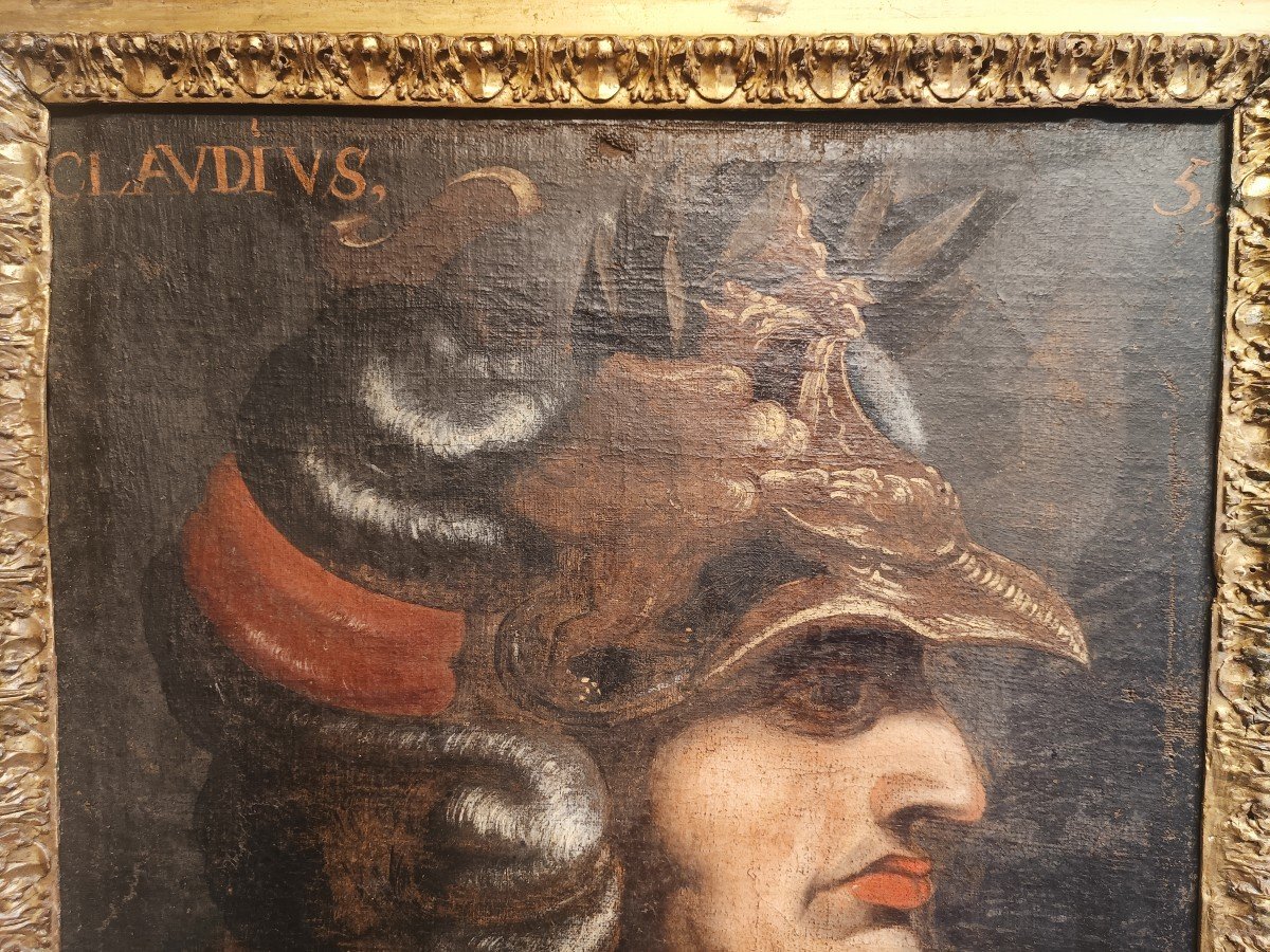 Dipinto  raffigurante Imperatore Claudio.Italia,XVII-photo-3