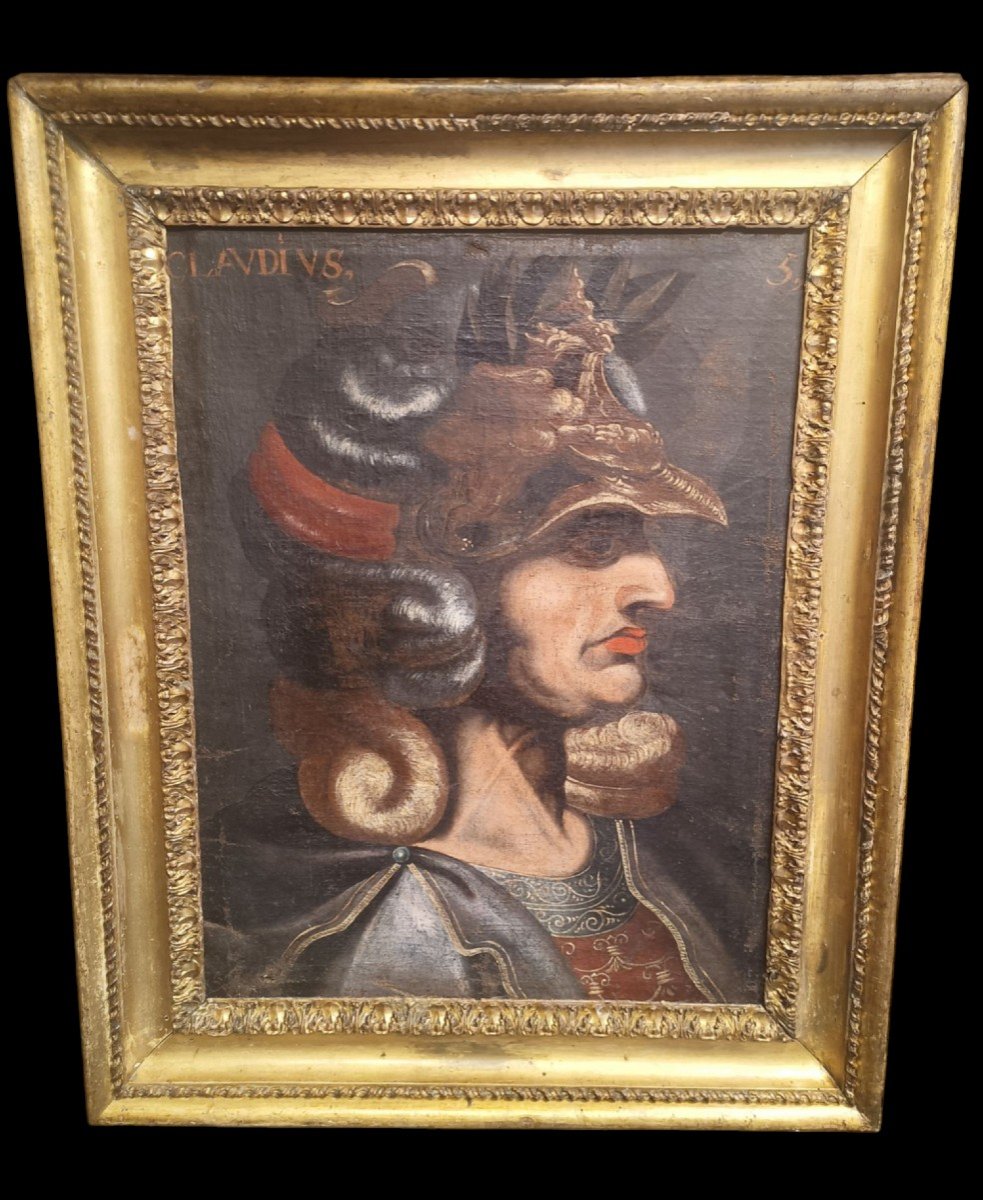 Dipinto  raffigurante Imperatore Claudio.Italia,XVII