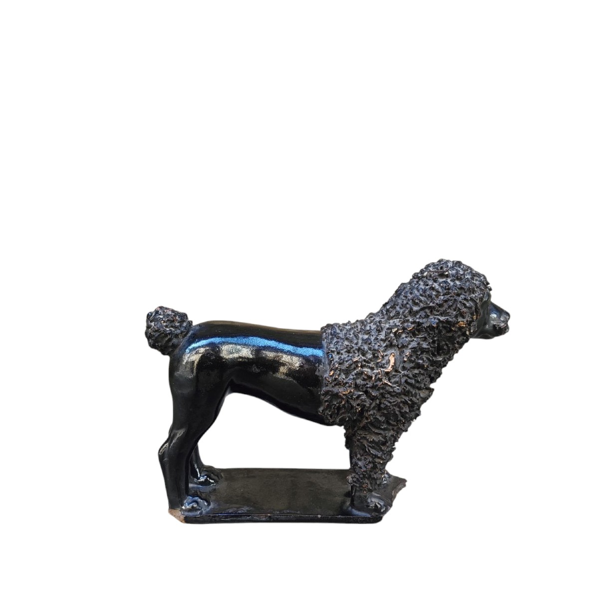 Cane barboncino in ceramica.Napoli,inizio XIX secolo-photo-2