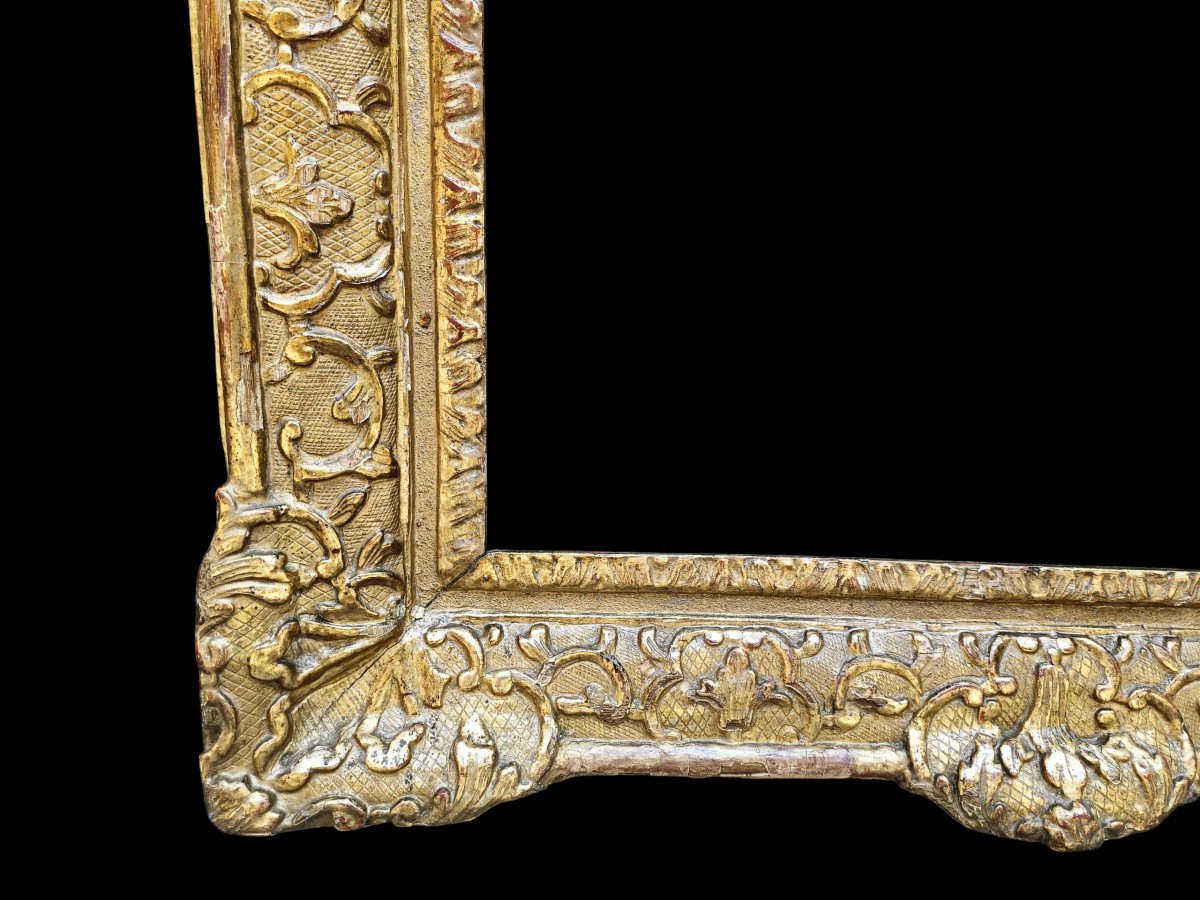 Cornice in legno dorato.Francia,XVIII secolo.-photo-2