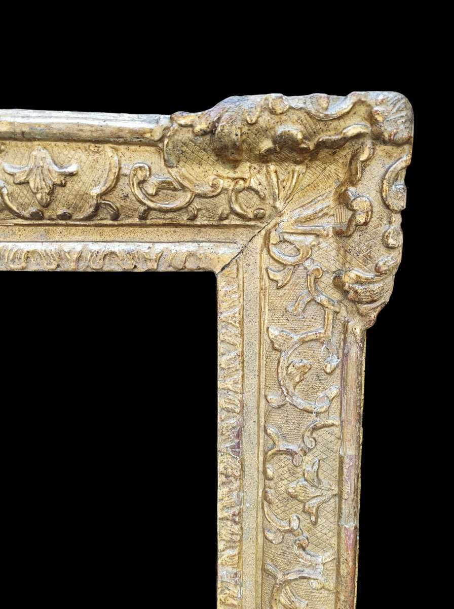 Cornice in legno dorato.Francia,XVIII secolo.-photo-3