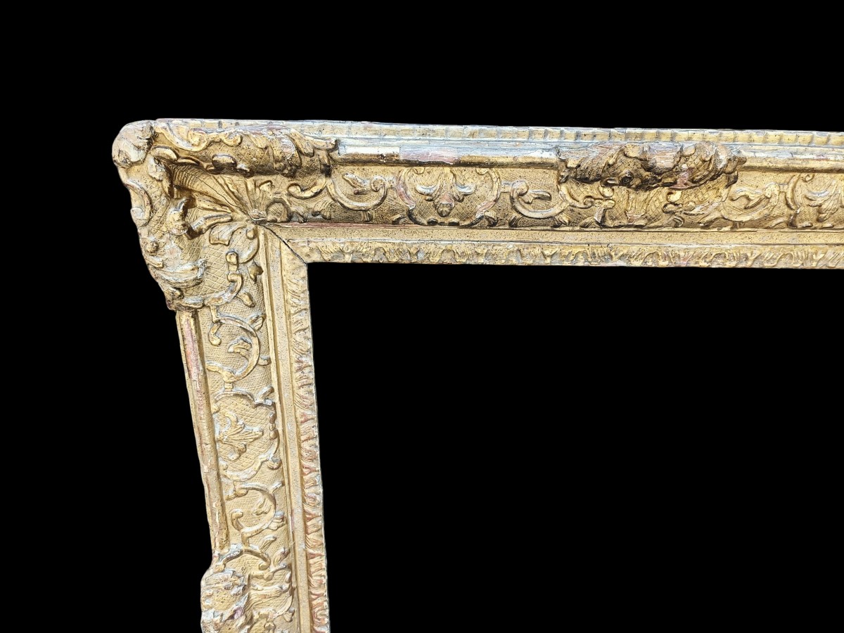 Cornice in legno dorato.Francia,XVIII secolo.-photo-4