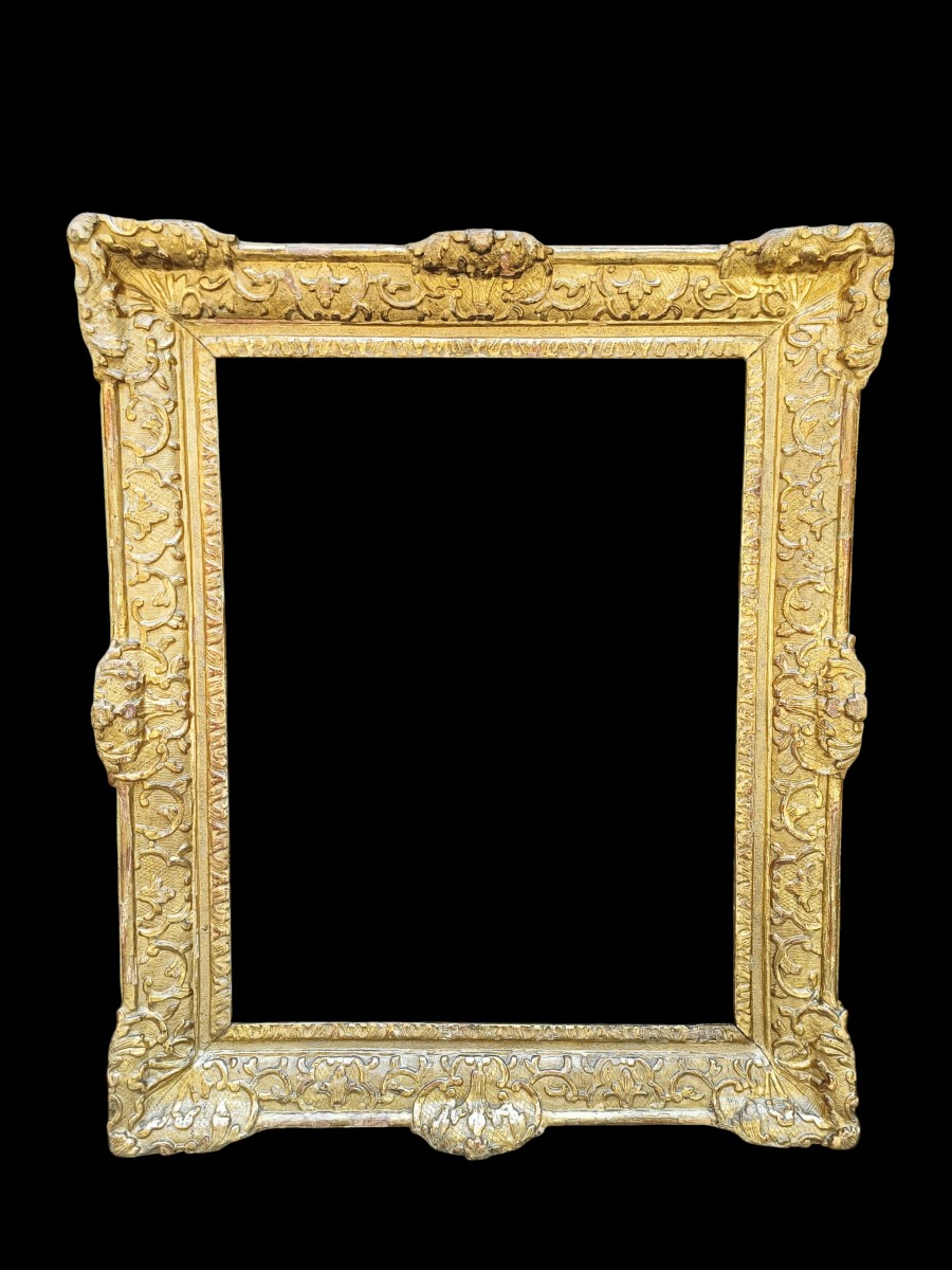 Cornice in legno dorato.Francia,XVIII secolo.