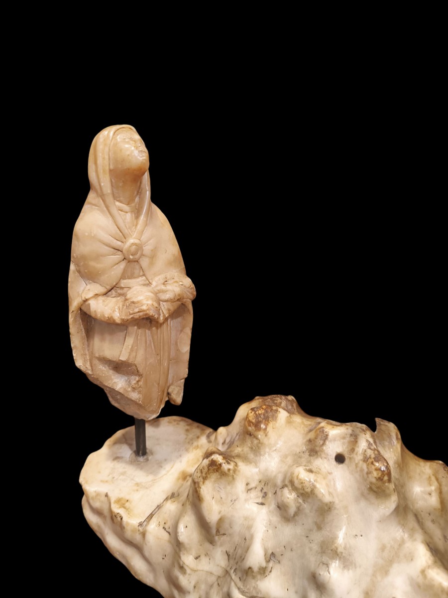 Crocifissione in alabastro.Sicilia,fine XVII secolo.-photo-3
