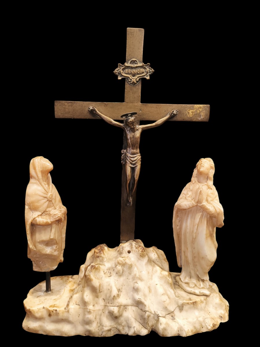 Crocifissione in alabastro.Sicilia,fine XVII secolo.