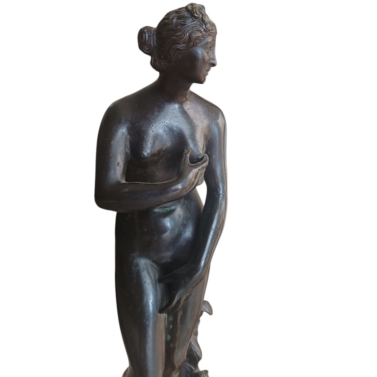 Scultura bronzo grand tour raffigurante Venere. Italia,XIX secolo.-photo-2