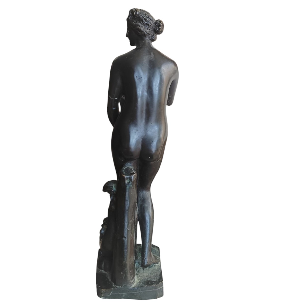 Scultura bronzo grand tour raffigurante Venere. Italia,XIX secolo.-photo-4