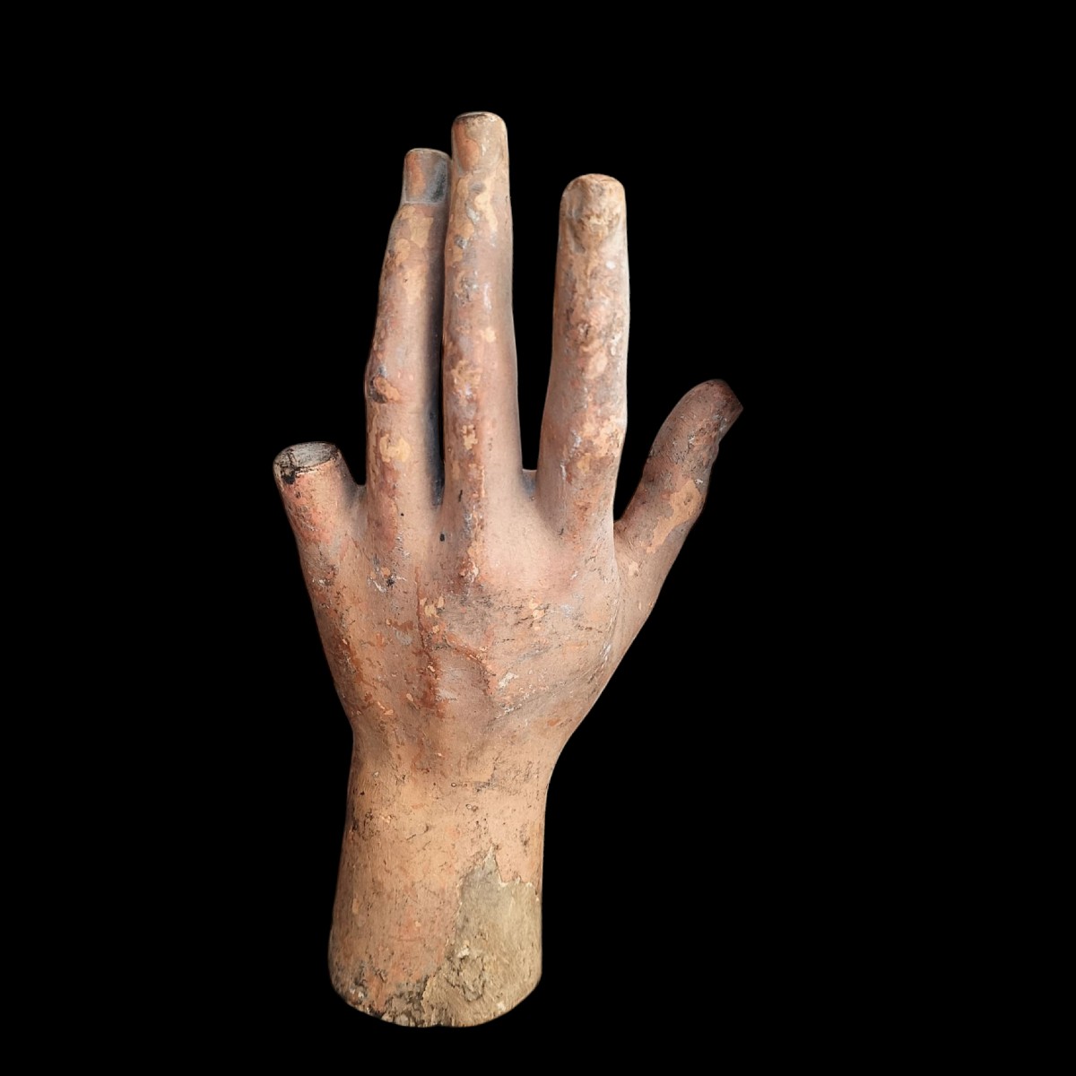 Mano in legno dipinto. Italia,XVIII secolo.-photo-3