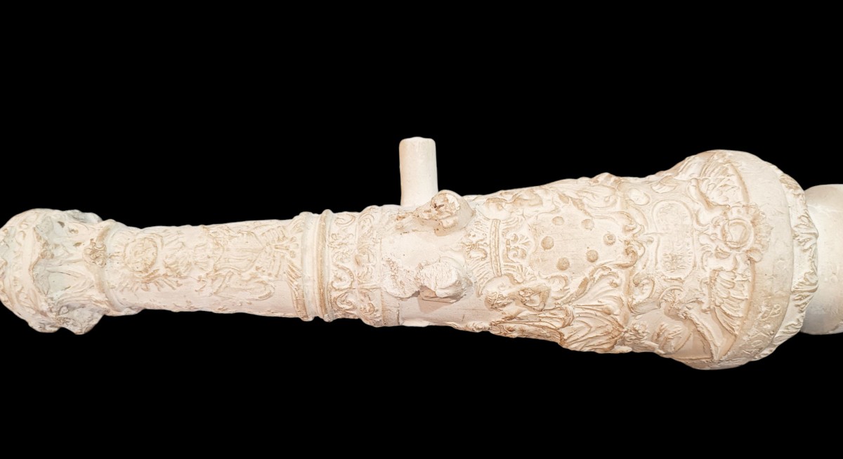Modello di cannone in gesso.Italia,fine XIX secolo.-photo-3