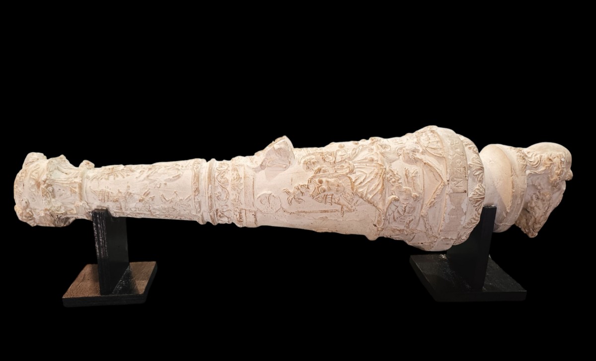 Modello di cannone in gesso.Italia,fine XIX secolo.