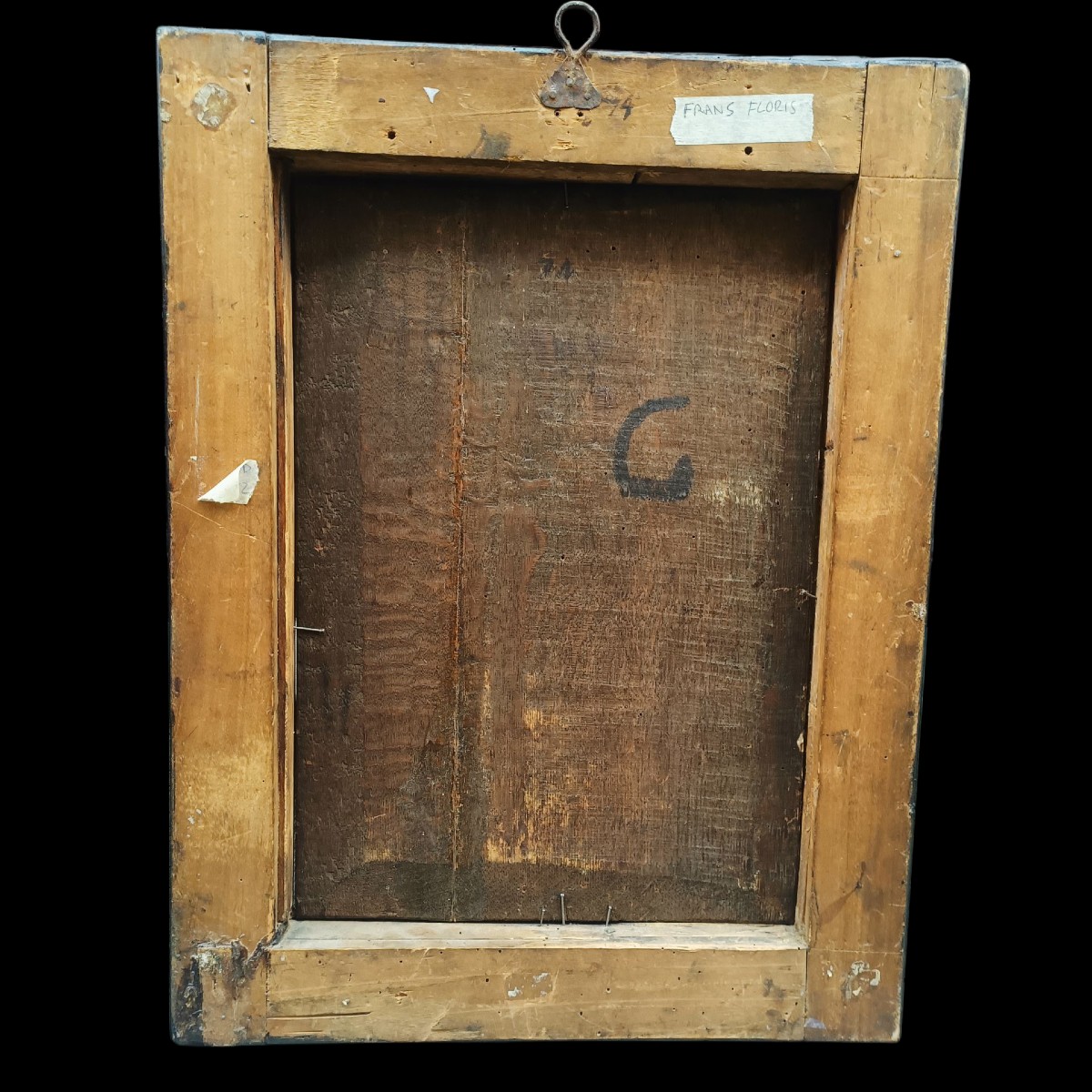 Frans Floris(1519-1570).Dipinto raffigurante Testa muliebre addormentata.-photo-1