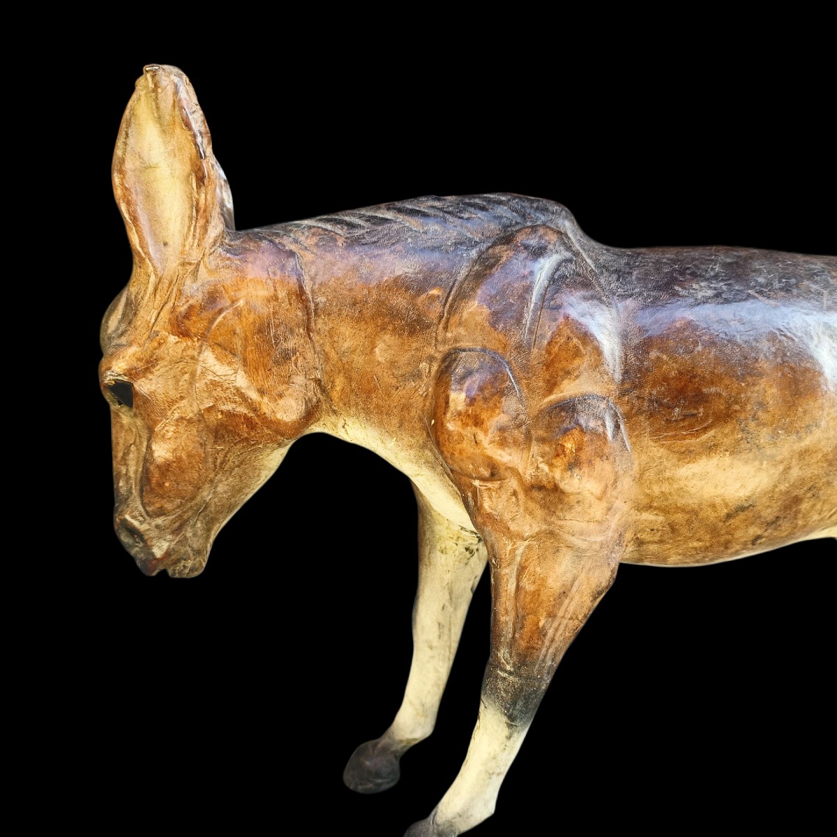 Scultura di Asino in pelle. Liberty of London,inizio XX secolo.-photo-3