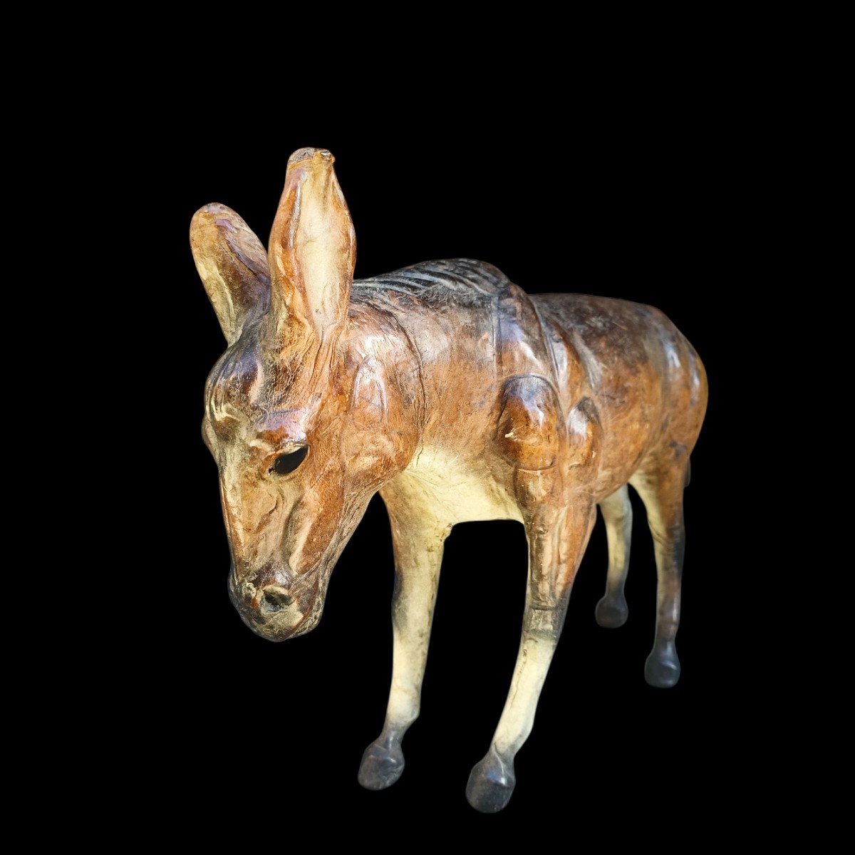 Scultura di Asino in pelle. Liberty of London,inizio XX secolo.-photo-4