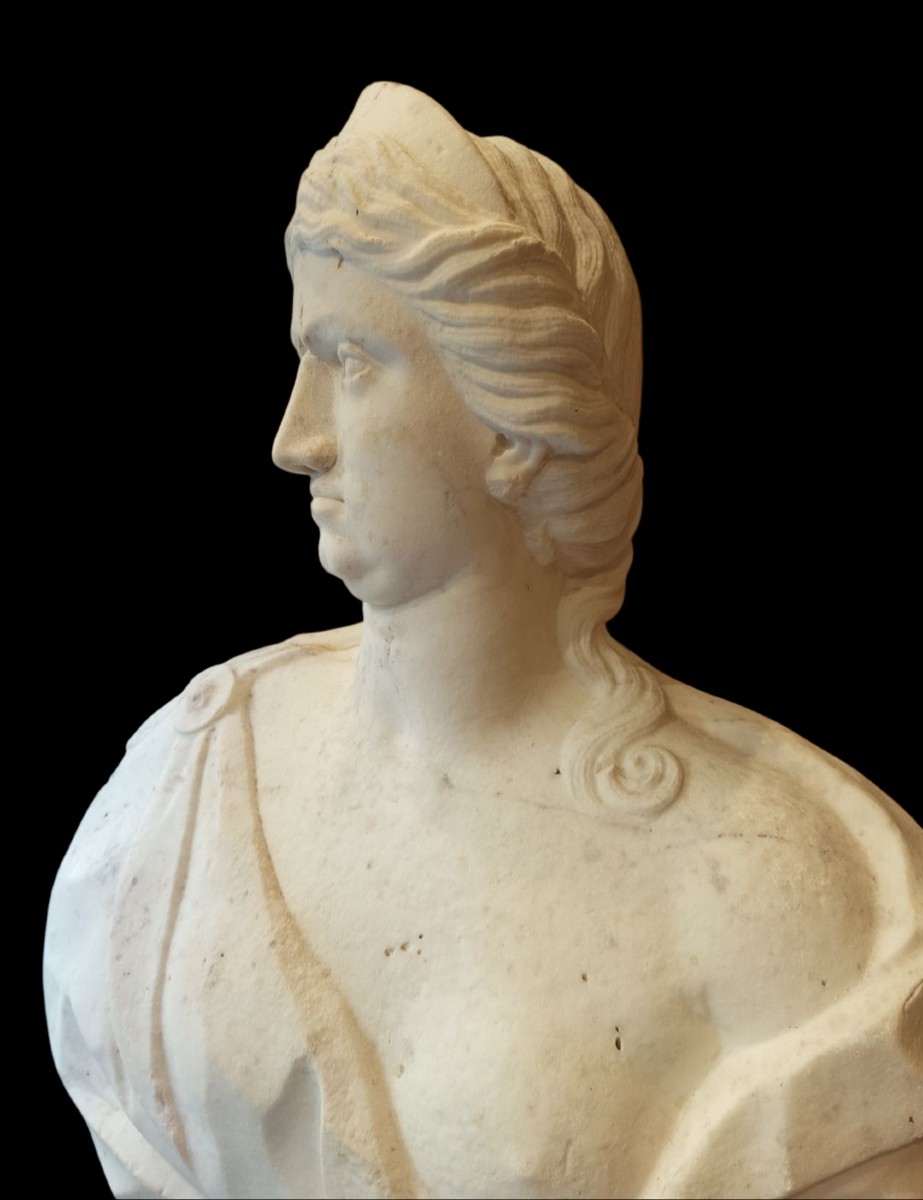 Scultura in marmo di Giunone.Italia,fine XVII secolo. -photo-3