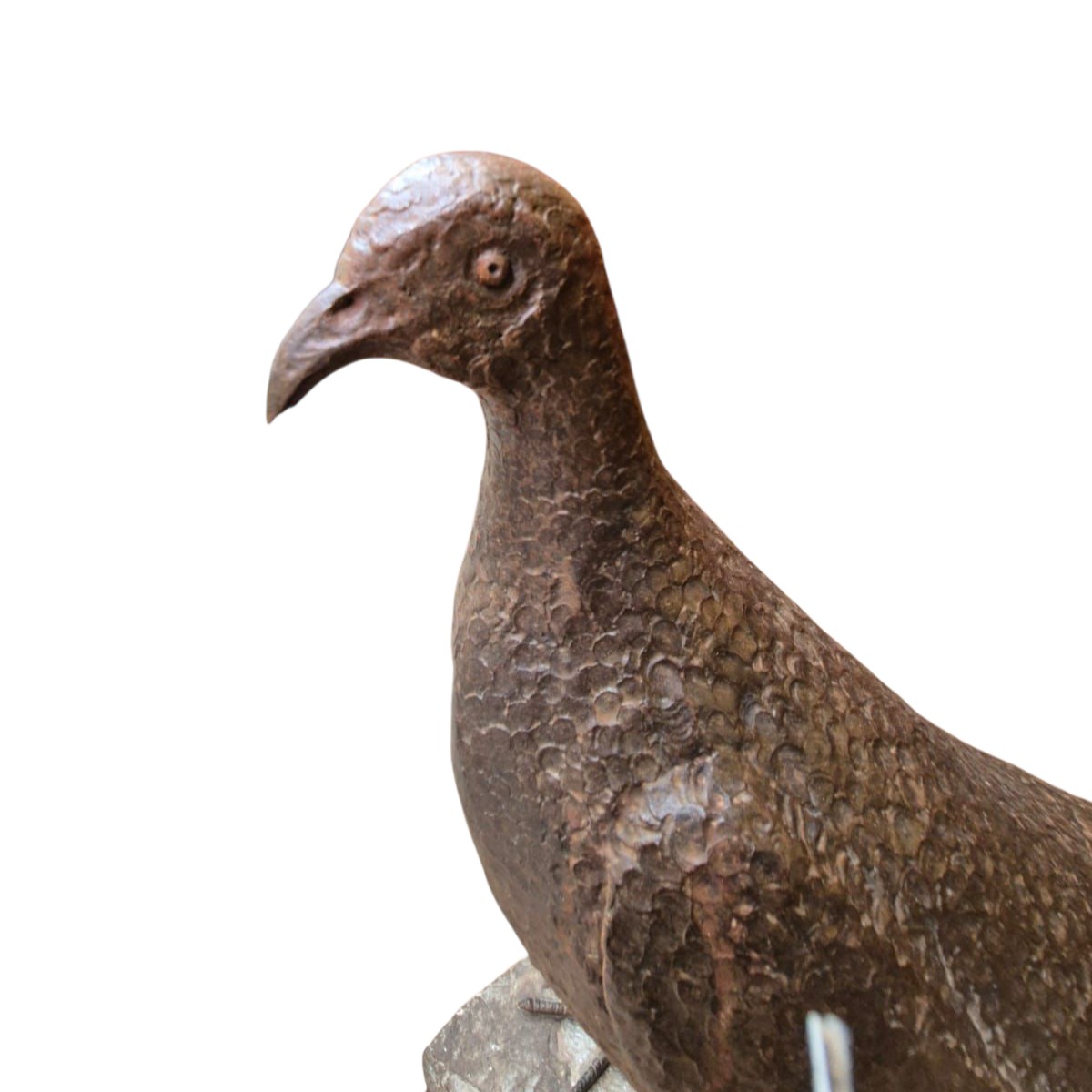 Scultura di fagiano in  ferro forgiato.Italia,metà XX secolo.-photo-2