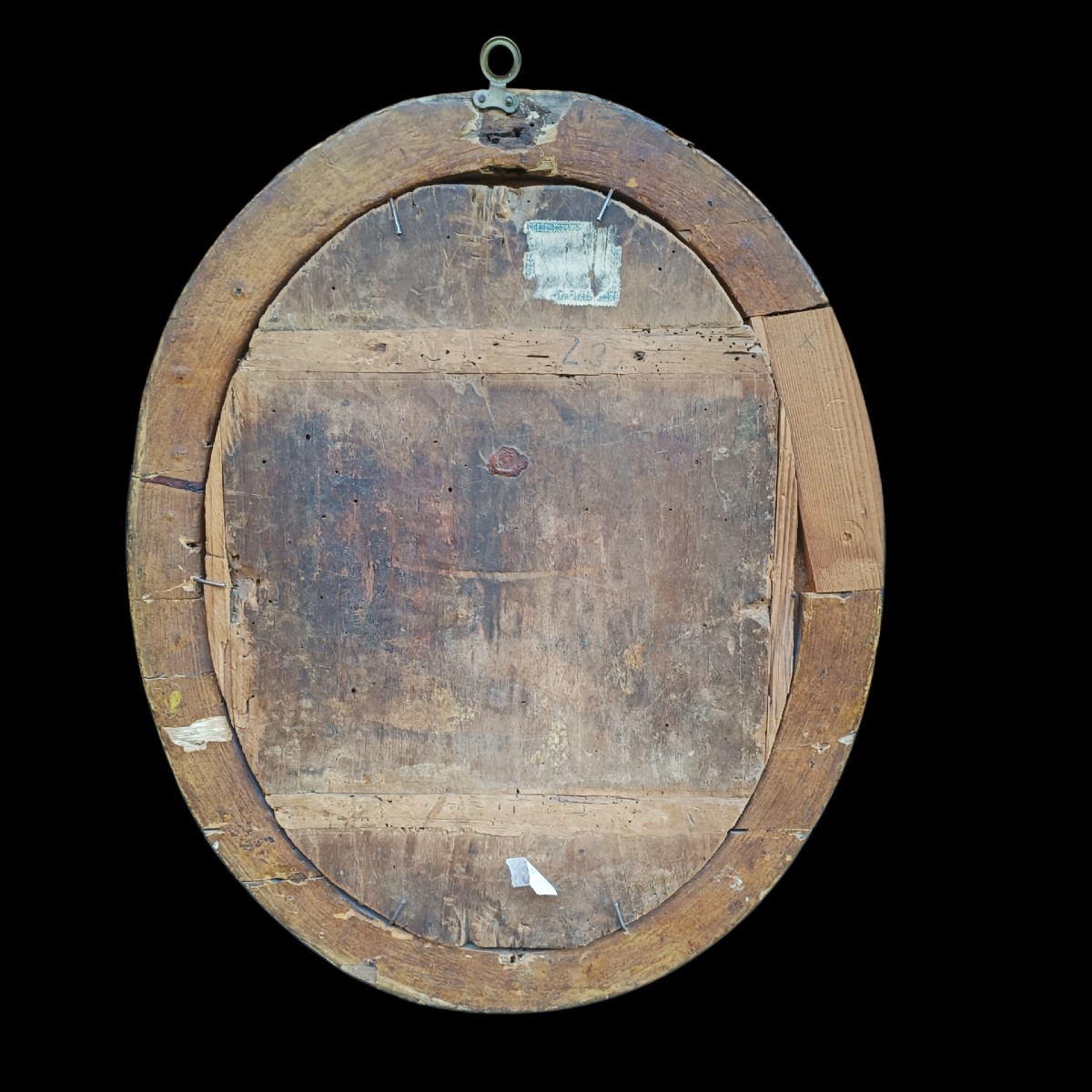 Olio su tavola raffigurante Maria.Pittore Fiammingo,fine XVI secolo.-photo-4